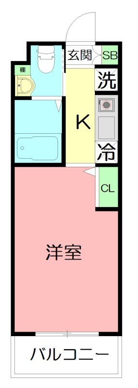レジデンス朝日町 203号室 間取り