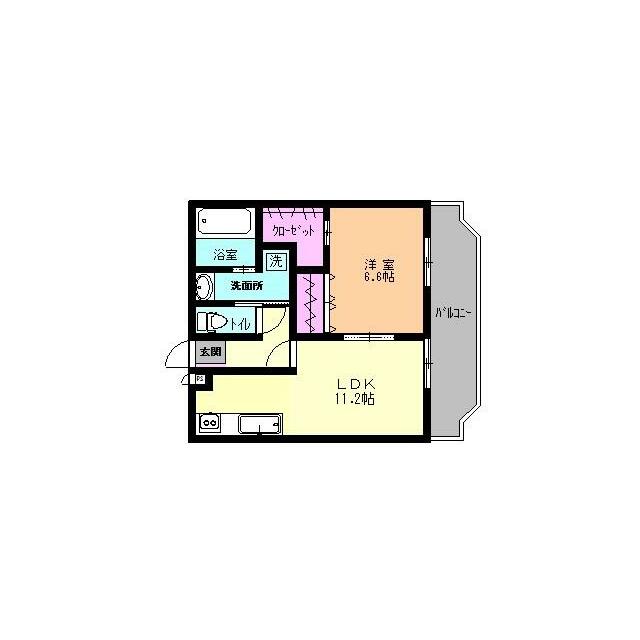 マンション東 306号室 間取り