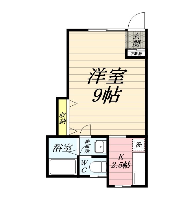 ノーブル富水 101号室 間取り