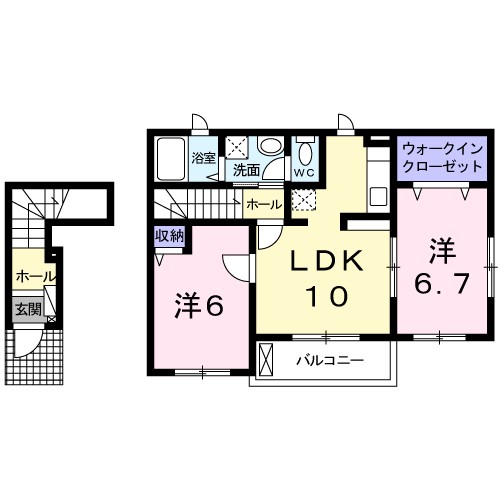 シャンド．ソレイユ 間取り図