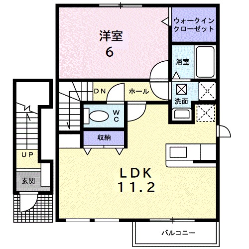 Ａｉｍ　Ｖｉｌｌａｇｅ　湘南Ⅱ 203号室 間取り