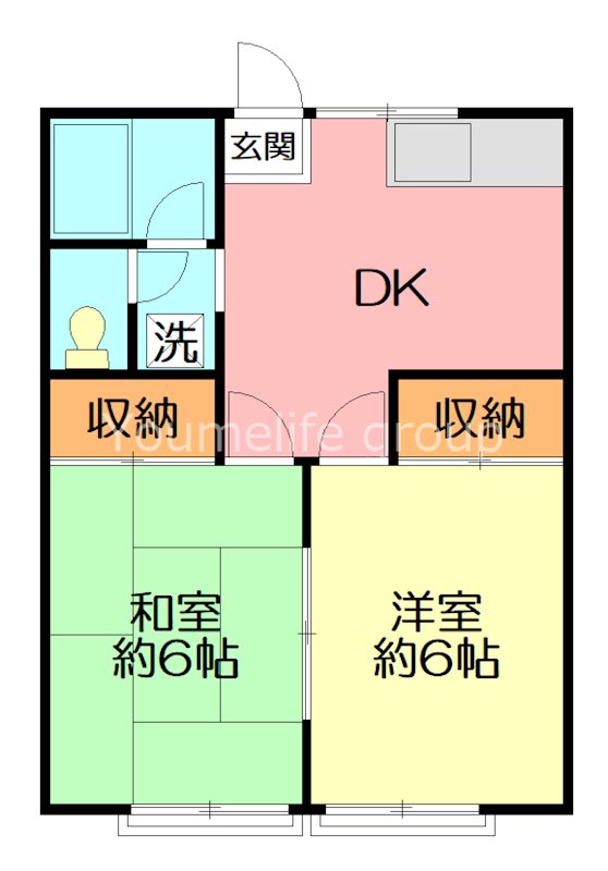 コーポごとう 202号室 間取り