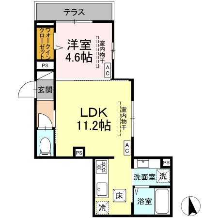 リッシュ湘南 101号室 間取り