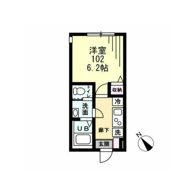 Refine戸塚町 102号室 間取り