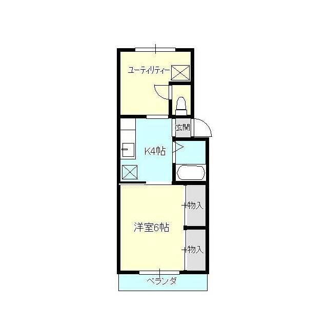 ムラヤマハウスＢ 202号室 間取り