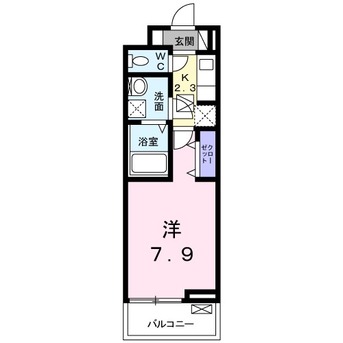 マイリー 104号室 間取り