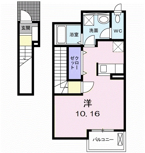 アイリス湘南 203号室 間取り