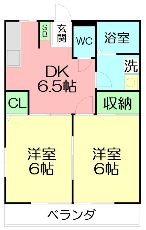 ブランドール大磯A 102号室 間取り