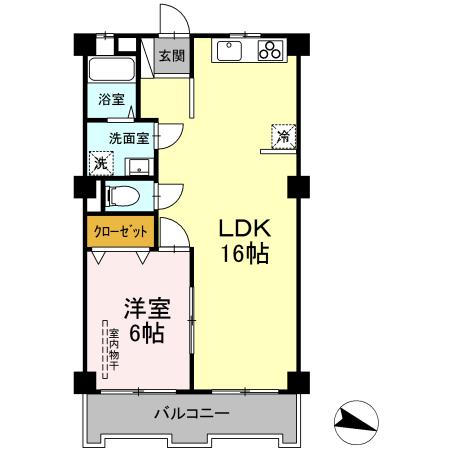 青木ビル 502号室 間取り