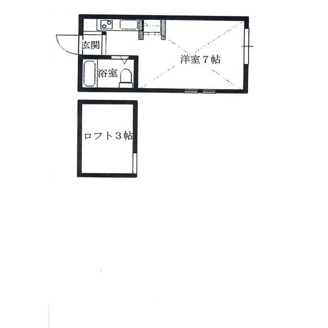 VILLA港南台 202号室 間取り