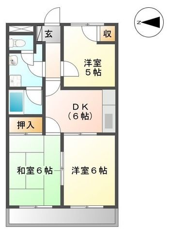 レジデンス２１ 302号室 間取り
