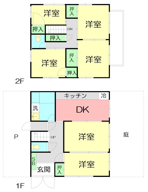 横内貸家 間取り