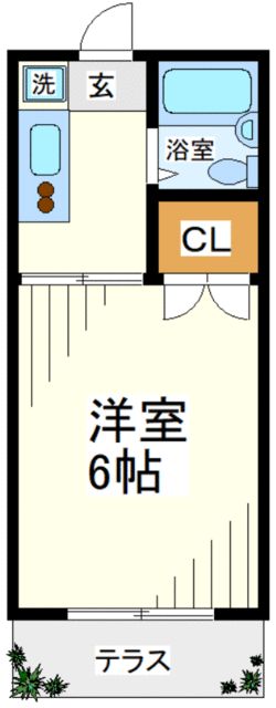 リュミエール湘南 107号室 間取り