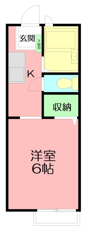 メゾンウィング 202号室 間取り