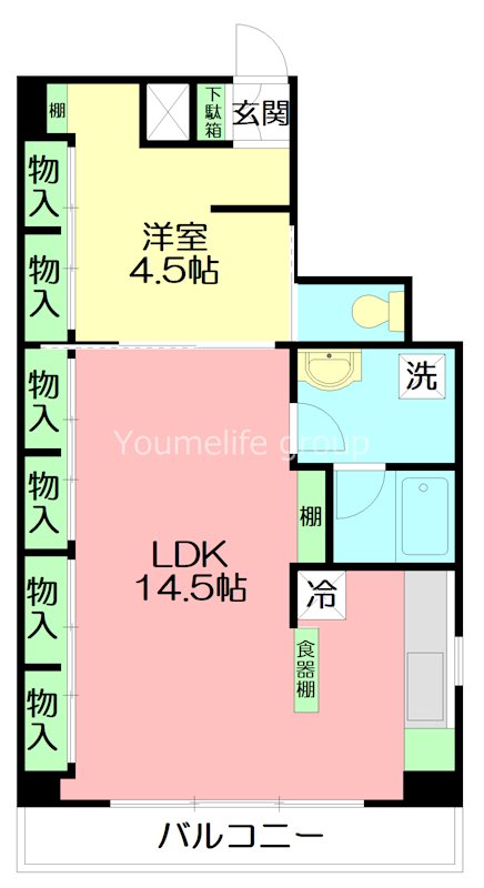 湘南ハナビル 202号室 間取り