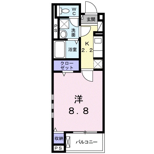 シトラスコート　本厚木 103号室 間取り