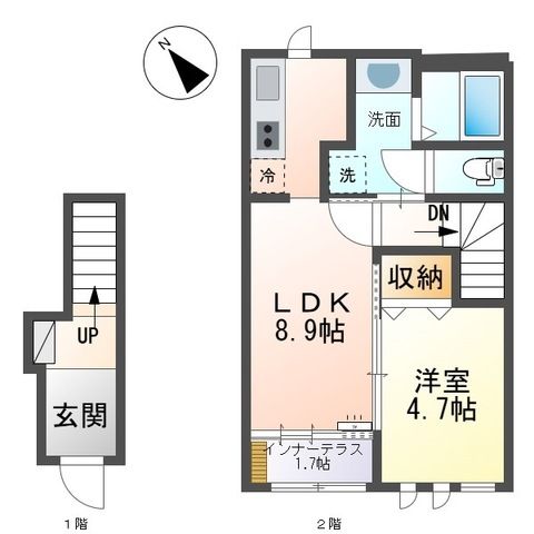 ルーバン・K 203号室 間取り