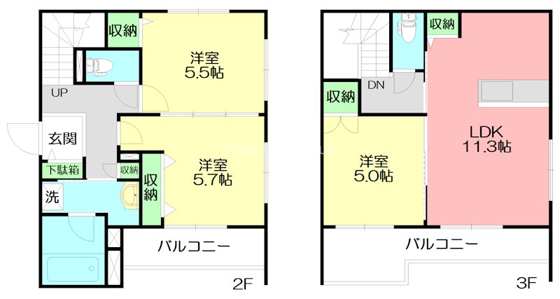 ブラッサム東海岸 203号室 間取り