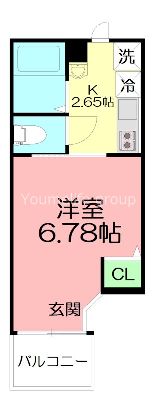 グラスプラス栄町Ⅱ 301号室 間取り