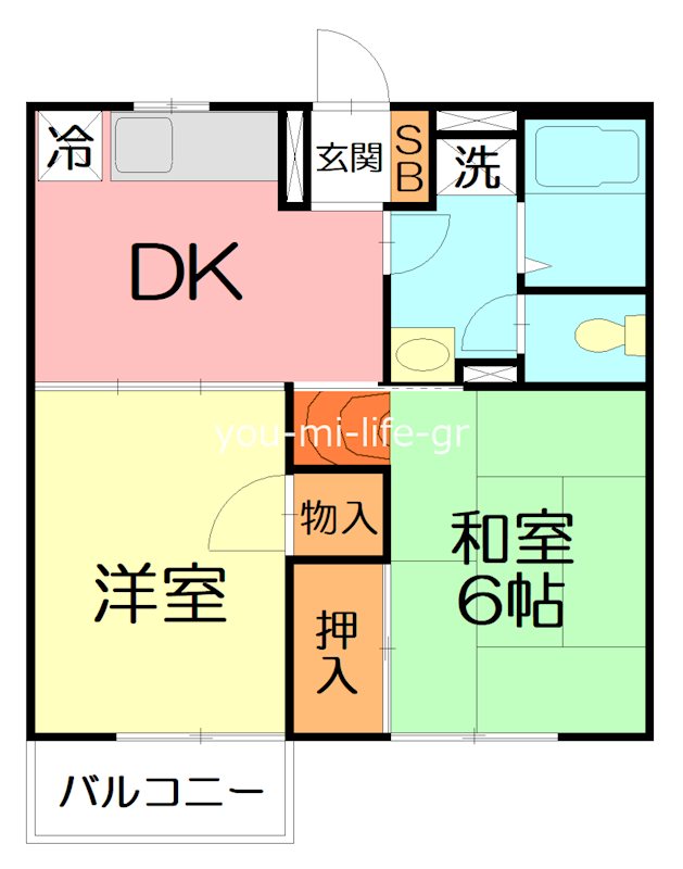 ハイツ須藤Ⅱ 102号室 間取り