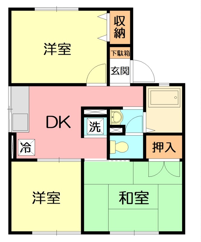 ハイツ須藤Ⅰ 103号室 間取り