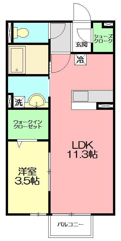 マ・メゾンASUKAⅢ 201号室 間取り