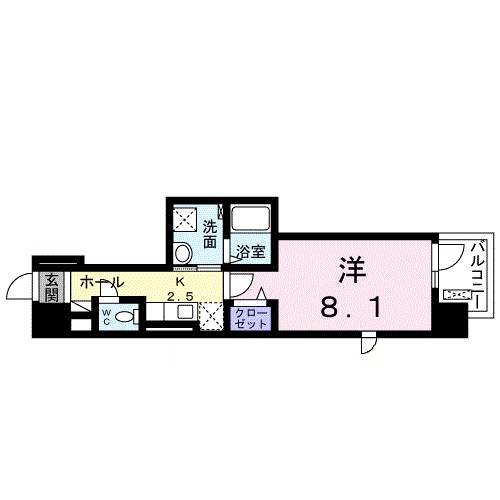 Ｌａ　Ｐｌａｇｅ　Ｓｈｏｎａｎ 1004号室 間取り