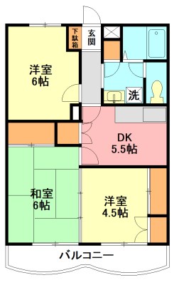 リバティー小泉 305号室 間取り