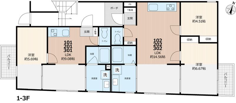 ｆｉｋａ鎌倉大船 202号室 間取り