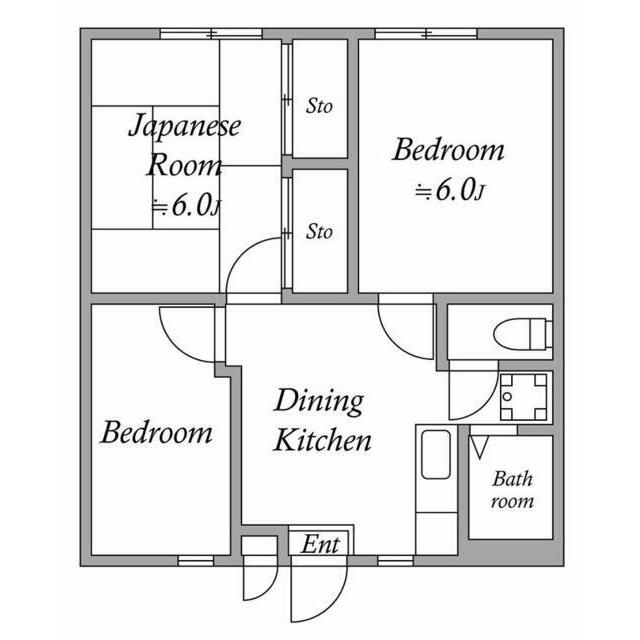 スカイパルⅡ 301号室 間取り