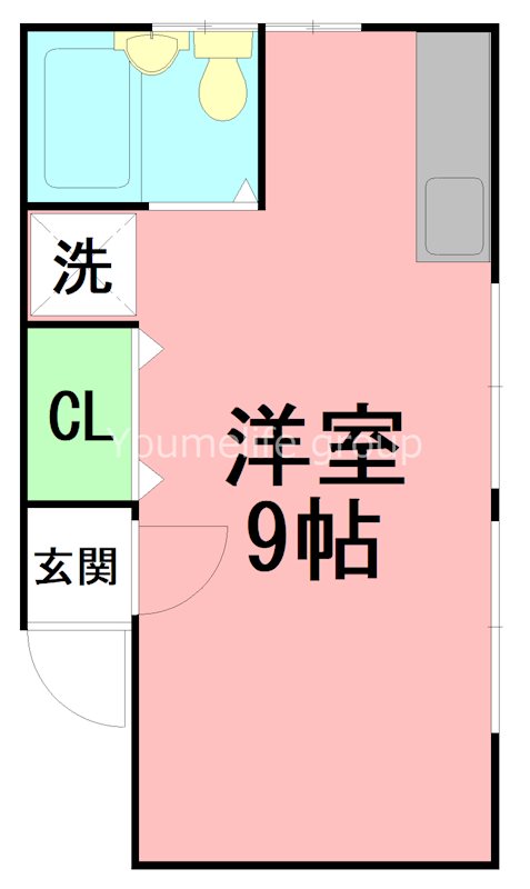 中丸アパート B号室 間取り