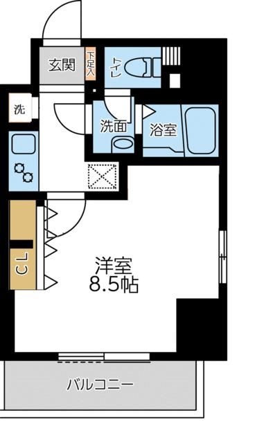 S-FORT小田原 904号室 間取り