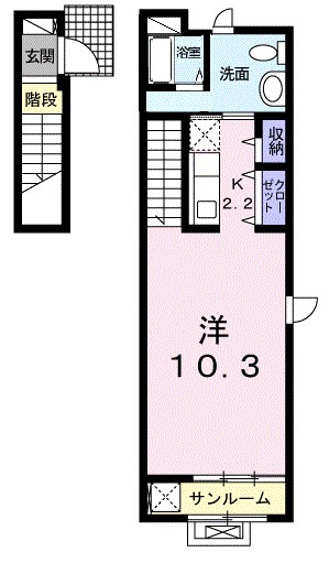 マルイレジデンス湘南Ａ 201号室 間取り