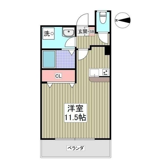 ベルフロースト弐番館 102号室 間取り