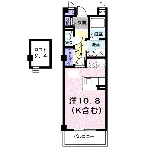 シェーネスベルク 302号室 間取り