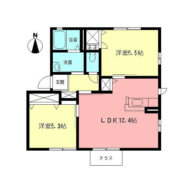 ＣＯＯＰＥＲ湘南 201号室 間取り