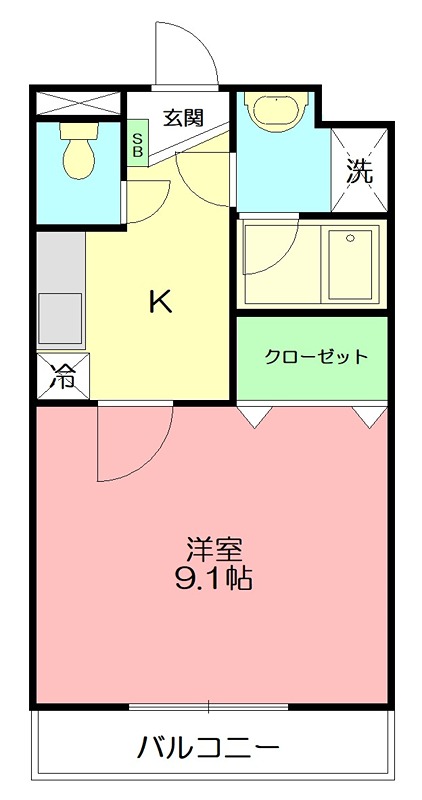 ＹＳＡマンション 106号室 間取り