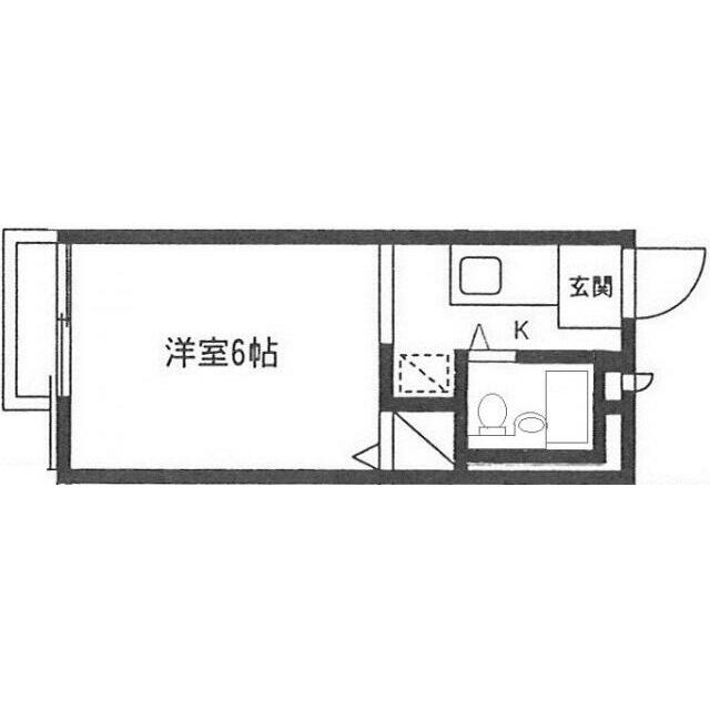 メゾンアリスト 201号室 間取り