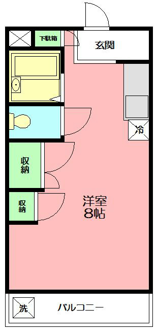 サウスヴァレーハイツ 203号室 間取り