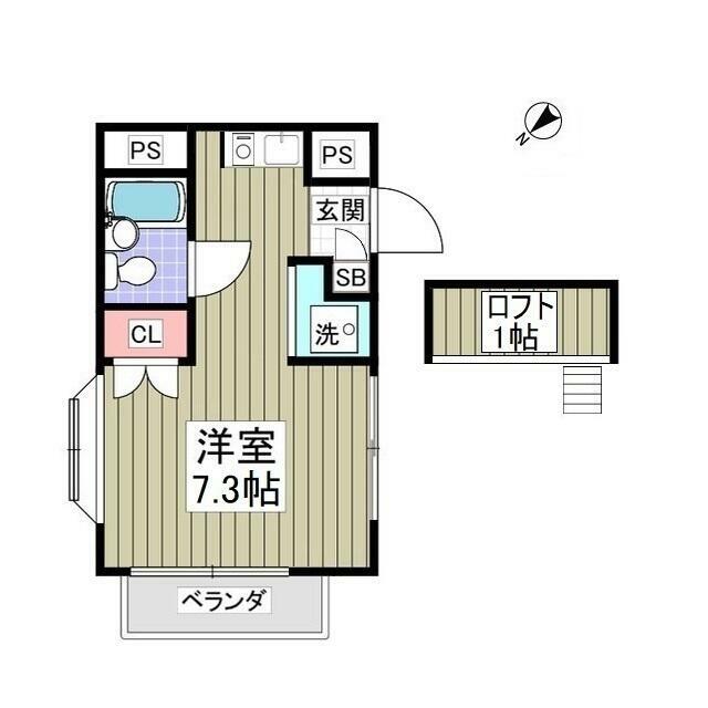 フローラルコートⅢ 203号室 間取り