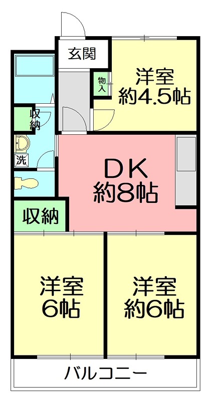 第25明智ビル 103号室 間取り