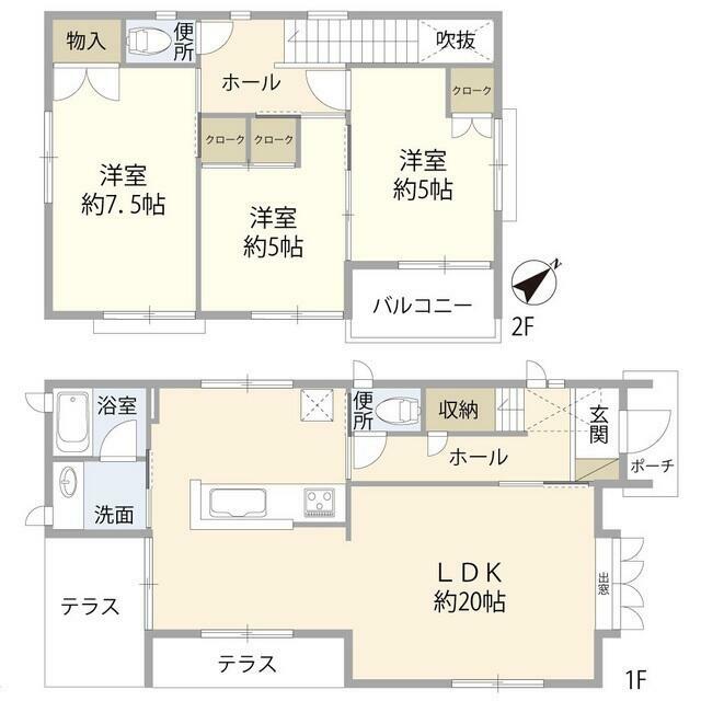 藤沢市片瀬４丁目戸建（０２１０５８） 間取り