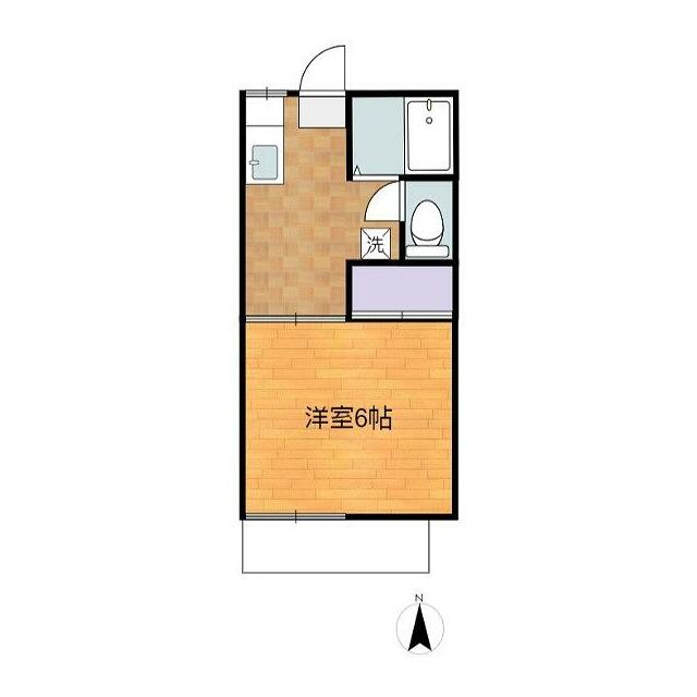 カトレアハイツ 2-H号室 間取り