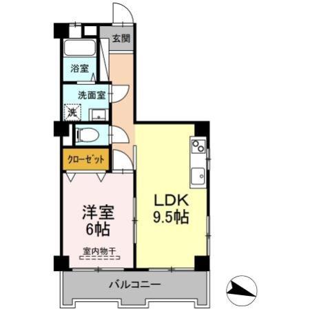 青木ビル 501号室 間取り