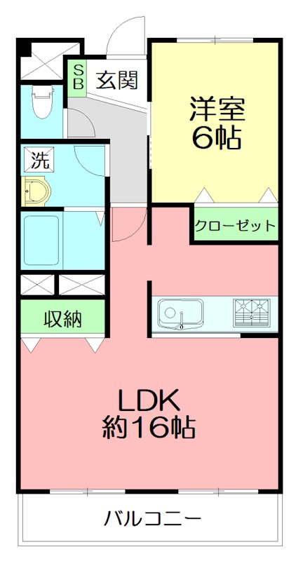 コスタビラ 303号室 間取り