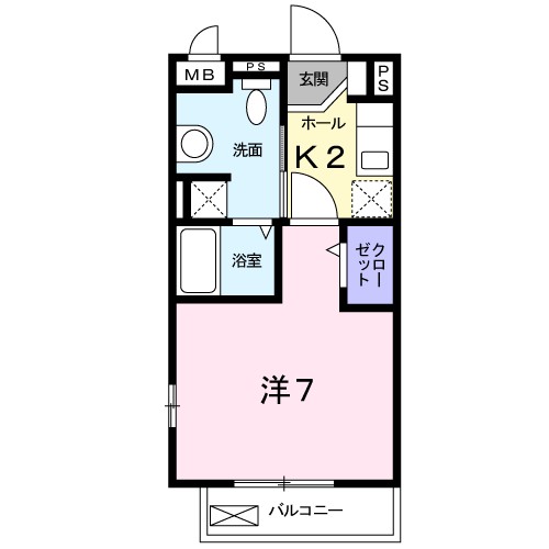 ミニョン 202号室 間取り