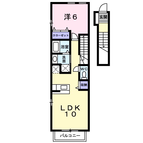 ネオフィールド白金 203号室 間取り