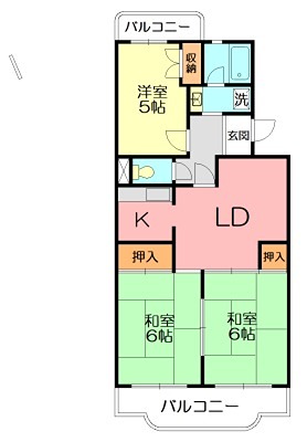 エトワール薬師台 403号室 間取り