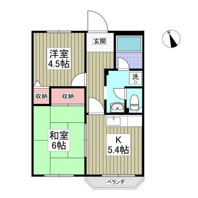 グリーンヴィラ 208号室 間取り