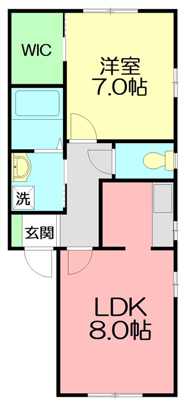 グランド・ソレイユ湘南 00102号室 間取り